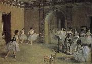Edgar Degas Opera-s dry running hall oil painting reproduction